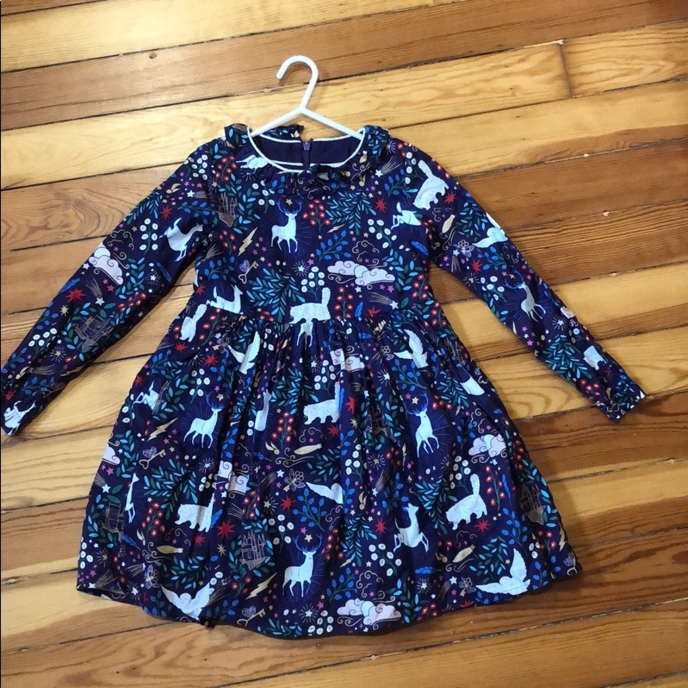 Mini Boden Harry Potter Forbidden Forest Dress 6/7